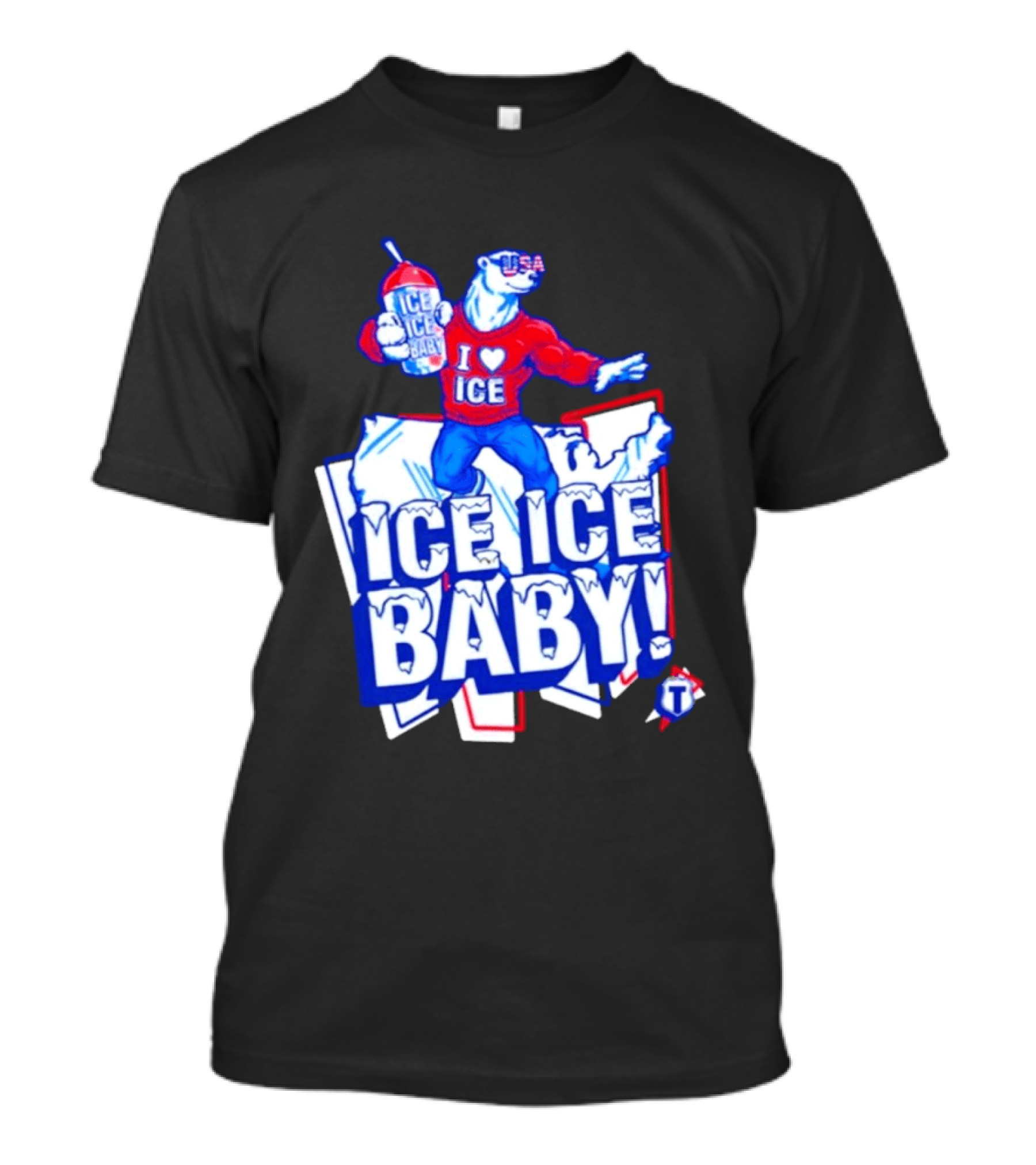 Tatum I Love Ice Ice Baby USA Polar Bear T-Shirt