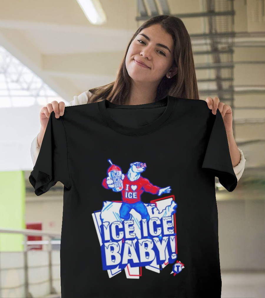 Tatum I Love Ice Ice Baby USA Polar Bear T-Shirt
