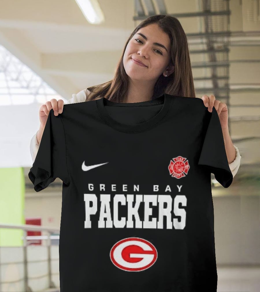 Green Bay Packers Red Friday Firefighter Nike Packers G T-Shirt