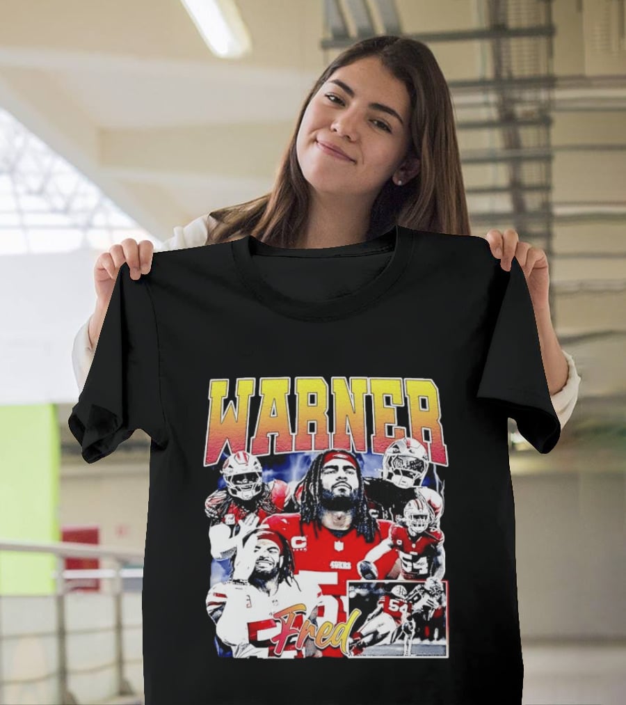 Fred Warner San Francisco Football Collage T-Shirt