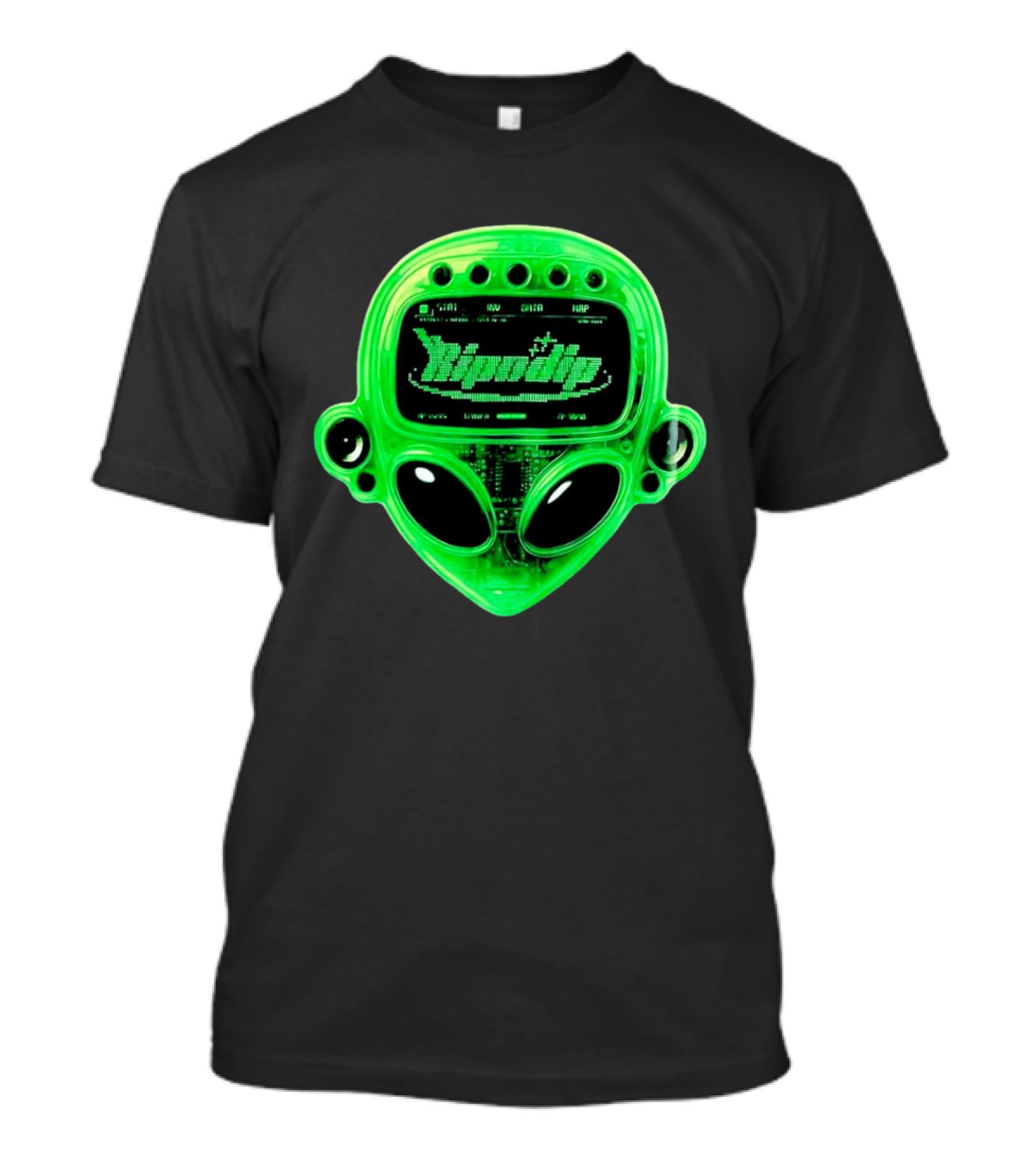 Ripndip Alien HP Level AP Green Transparent Device T-Shirt