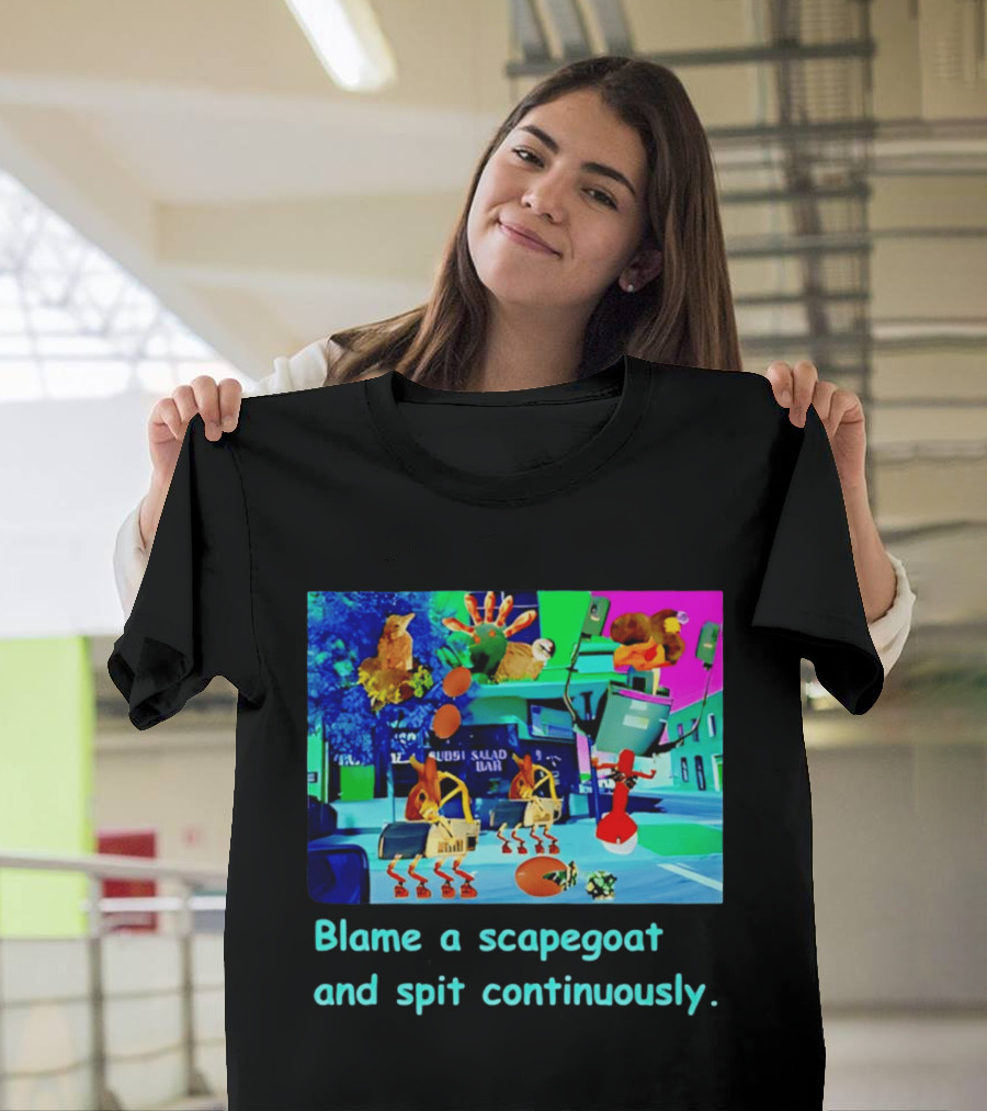 Blame A Scapegoat And Spit Continuously Surreal Animal Montage T-Shirt