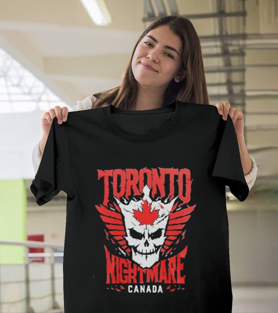 Cody Rhodes Toronto Nightmare Canada Maple Leaf Skull Wings T-Shirt