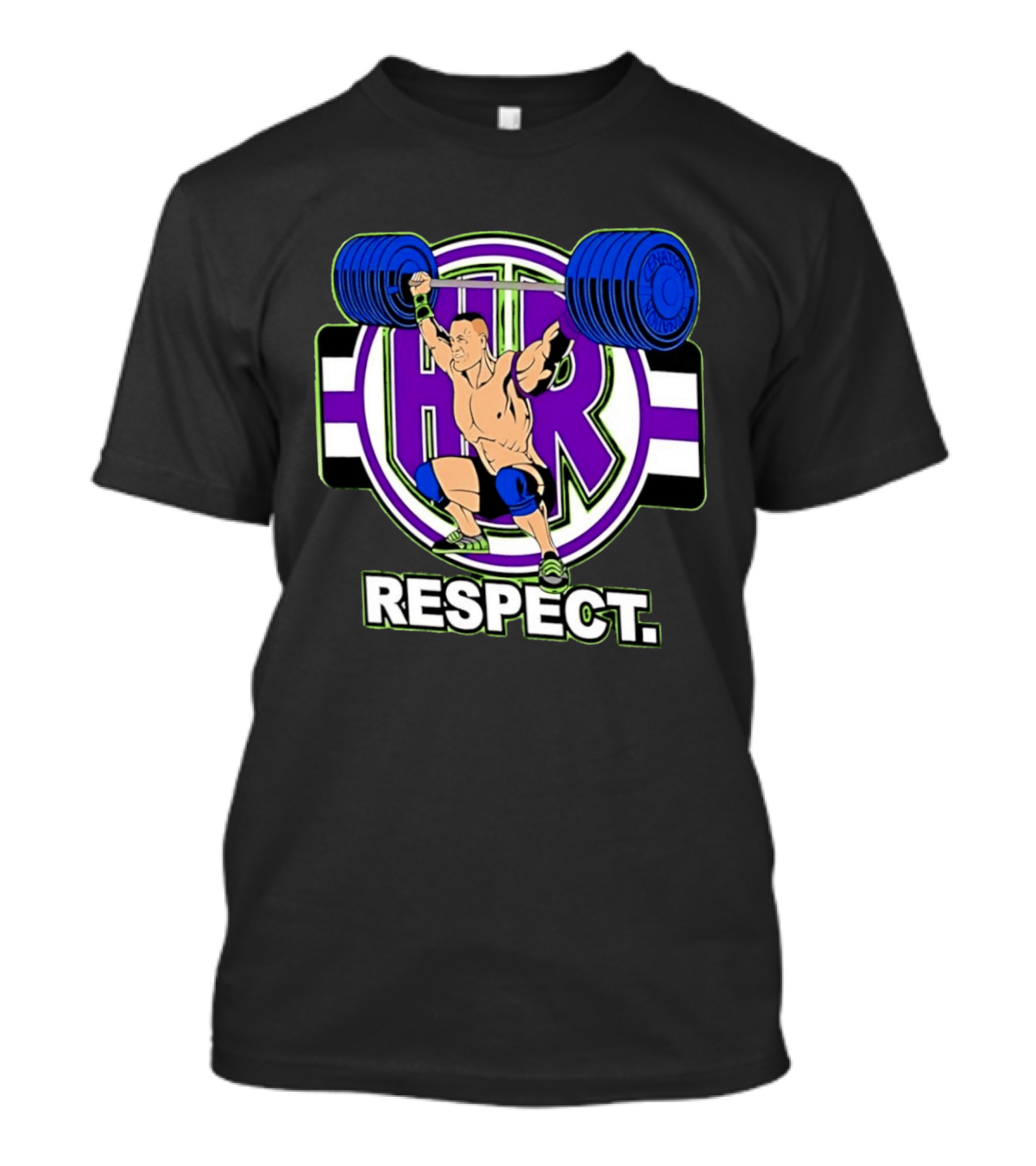 John Cena HR Respect Weightlifting Motivational T-Shirt