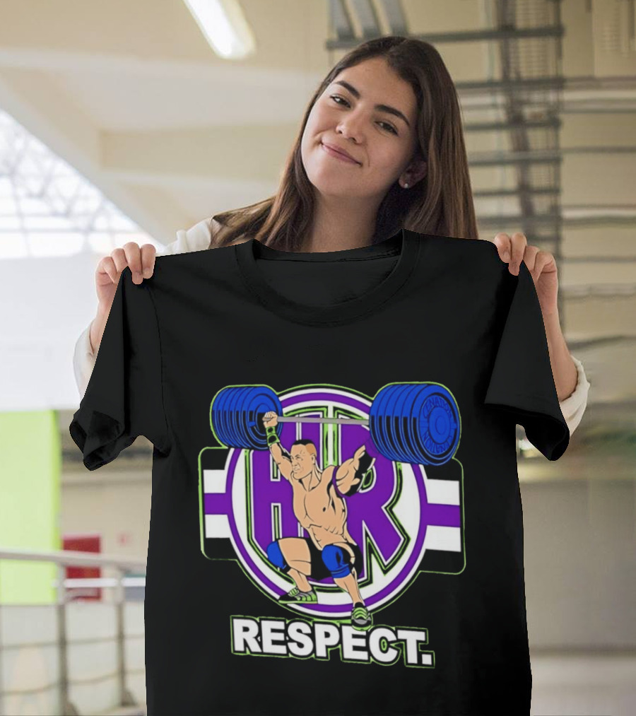 John Cena HR Respect Weightlifting Motivational T-Shirt