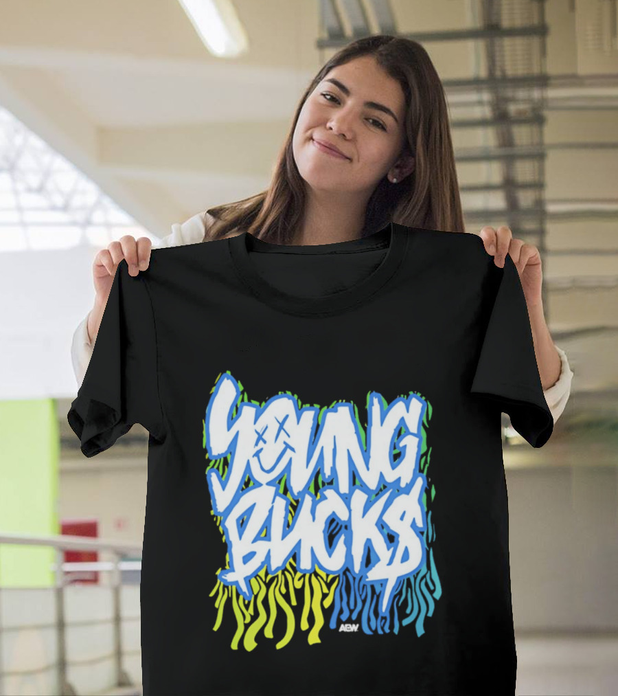 Young Bucks The Party's Back Neon Graffiti T-Shirt