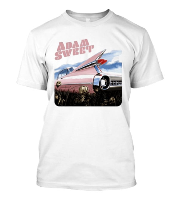 Adam Sweet Pink Cadillac Flowers Nostalgia T-Shirt
