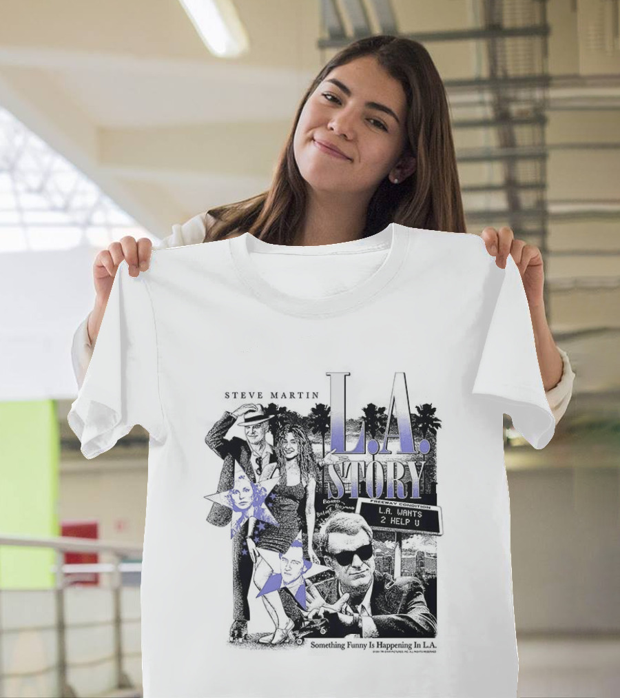 Steve Martin SanDeE L.A. Story Retro Movie 90s Comedy T-Shirt