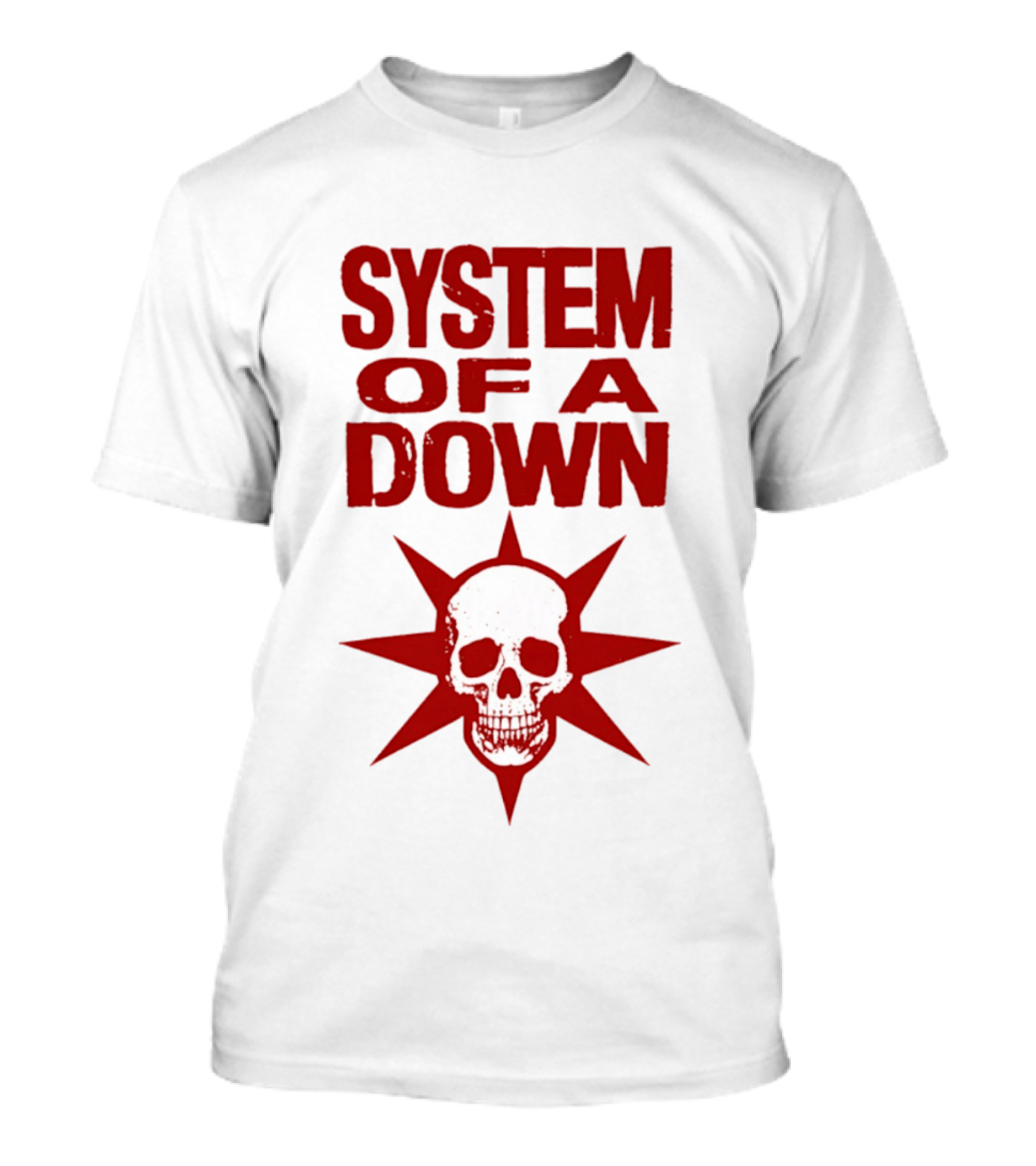 System Of A Down Skull Star Burst T-Shirt