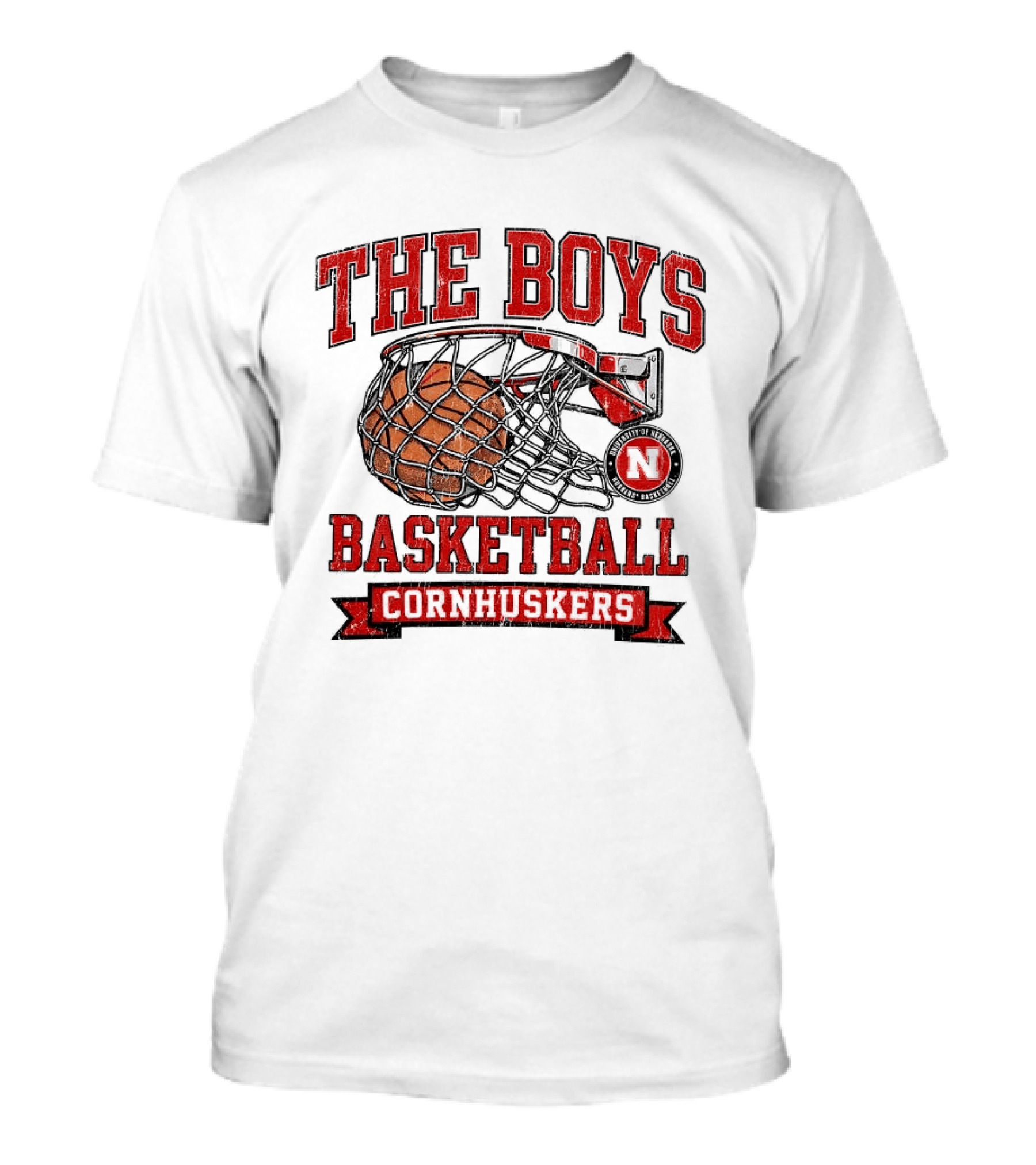The Boys Basketball Cornhuskers N Iconic Hoop T-Shirt