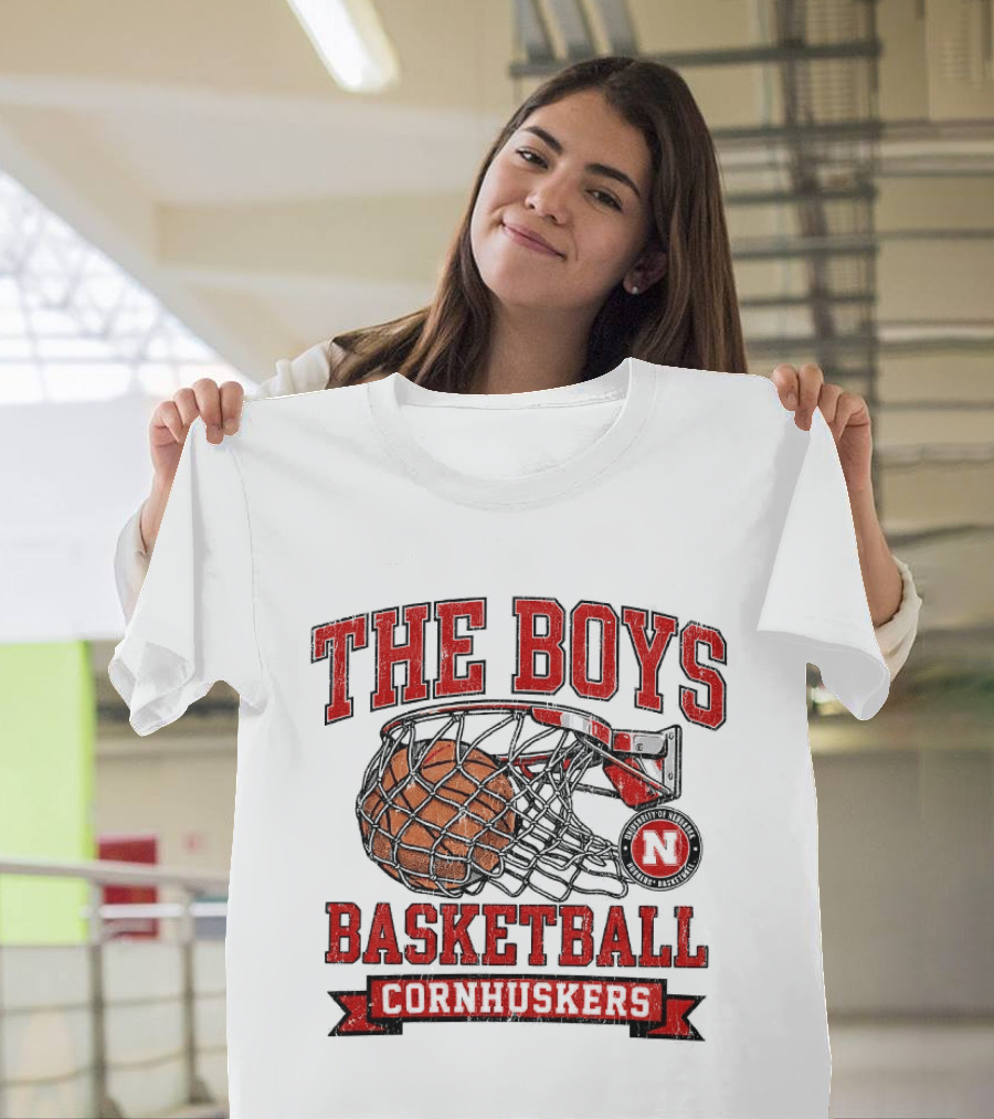 The Boys Basketball Cornhuskers N Iconic Hoop T-Shirt