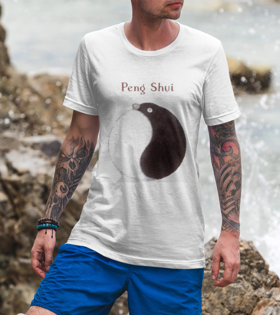 Peng Shui Yin Yang Symbol Smoke T-Shirt