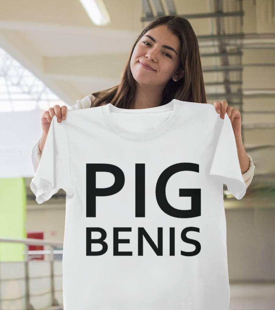 Pig Benis Bold Lettering T-Shirt