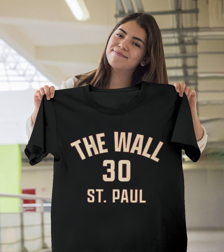Jesper Wallstedt Minnesota Wild The Wall 30 St Paul T-Shirt