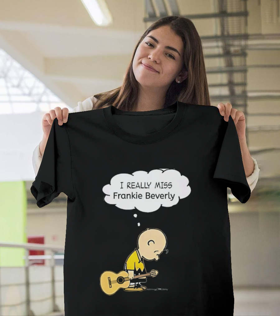 Charlie Brown I Really Miss Frankie Beverly Guitar Player T-Shirt