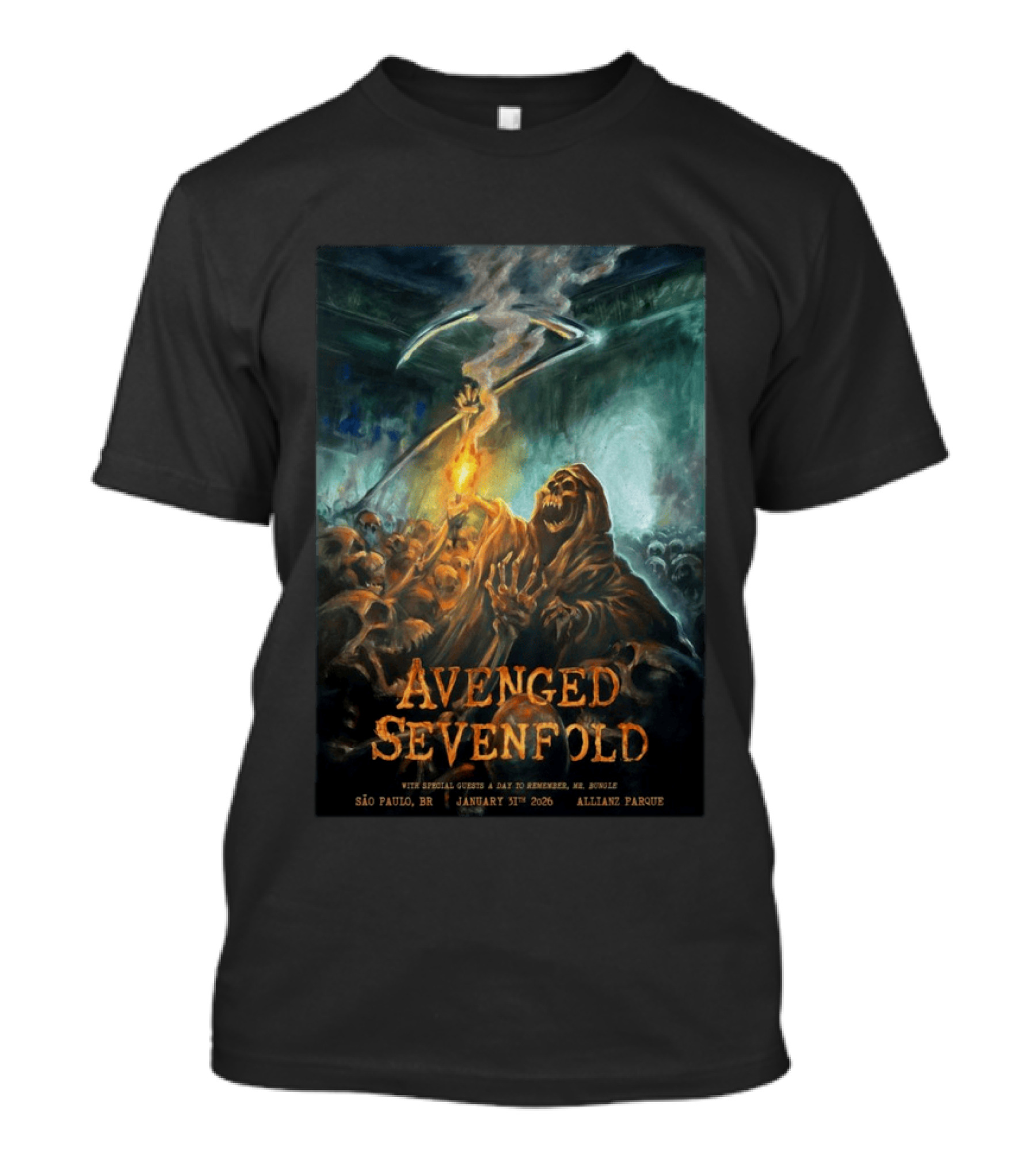 Avenged Sevenfold São Paulo January 31 2026 Allianz Parque Event T-Shirt
