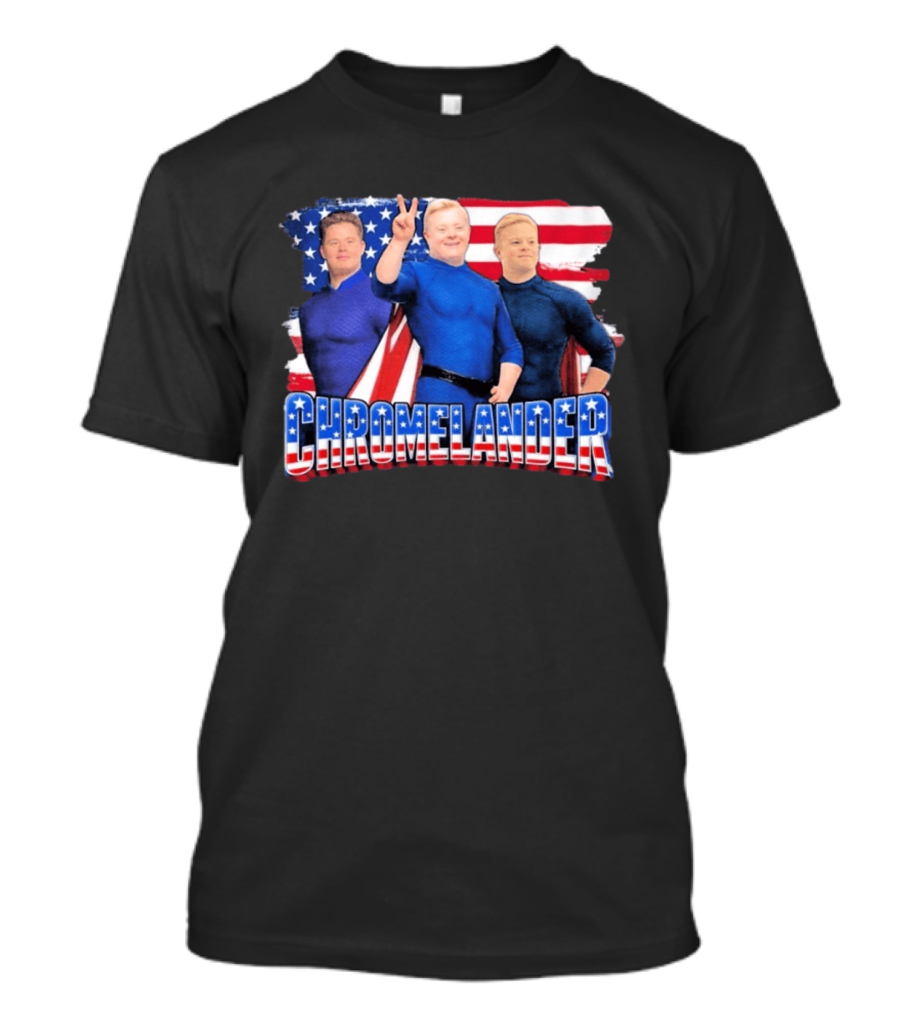 Chromelander Stars And Stripes Superheroes 3D T-Shirt