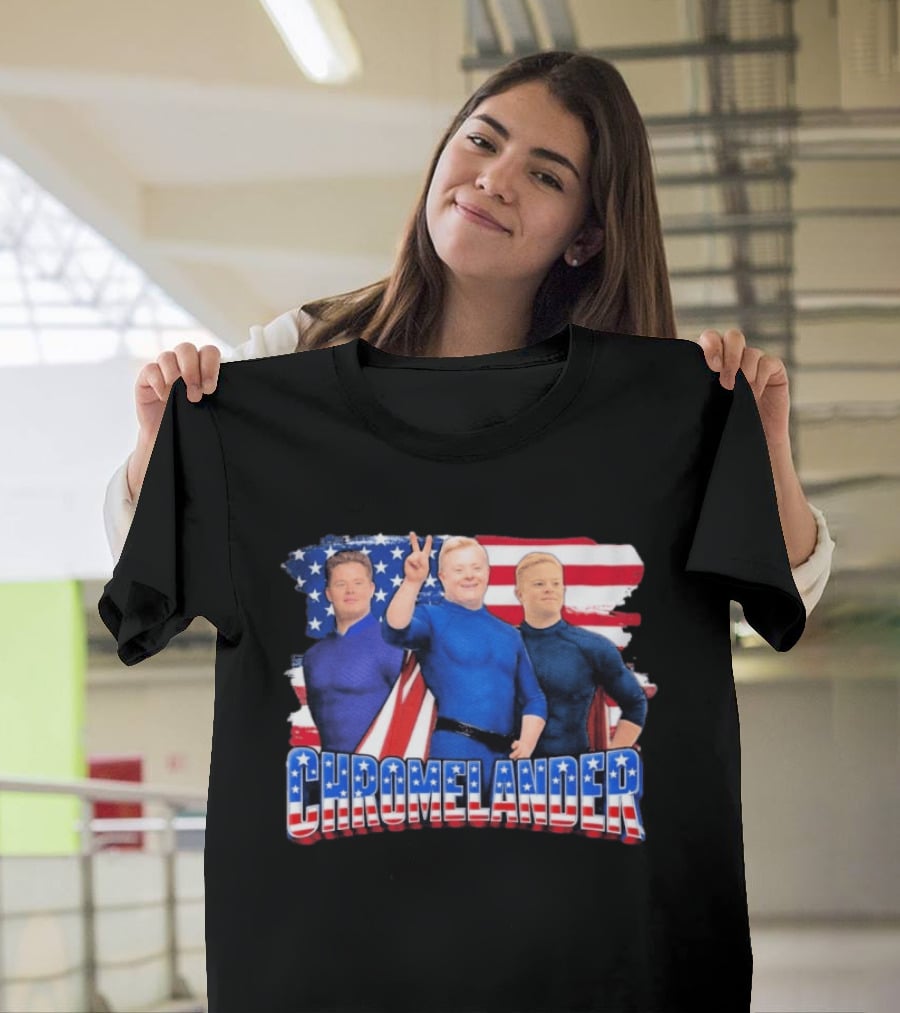 Chromelander Stars And Stripes Superheroes 3D T-Shirt