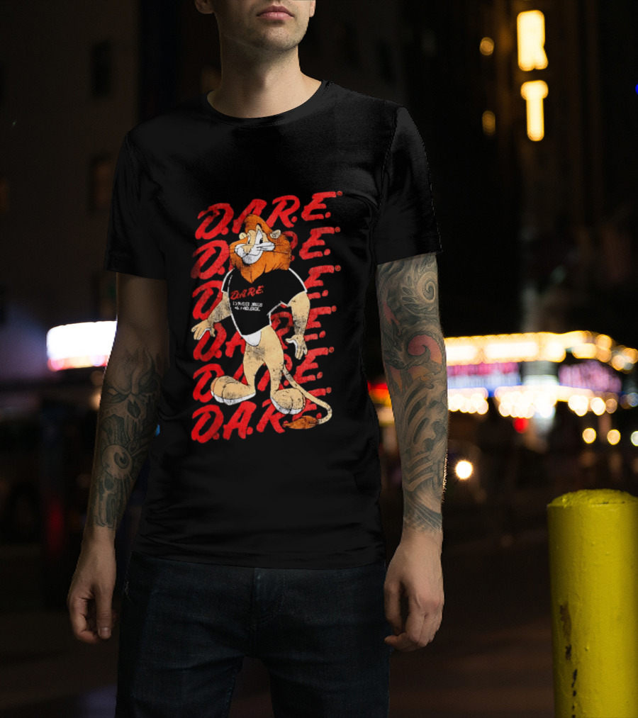 DARE To Resist Drugs And Violence Daren The Lion T-Shirt