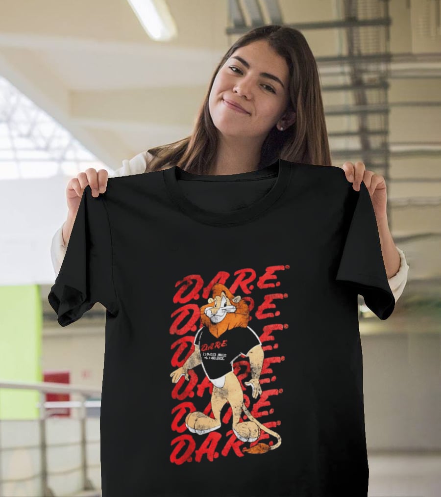 DARE To Resist Drugs And Violence Daren The Lion T-Shirt