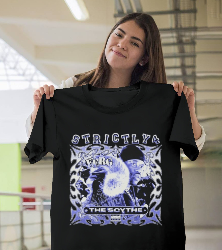Ferg Strictly 4 The Scythe Album Cover Art With Tribal Element T-Shirt