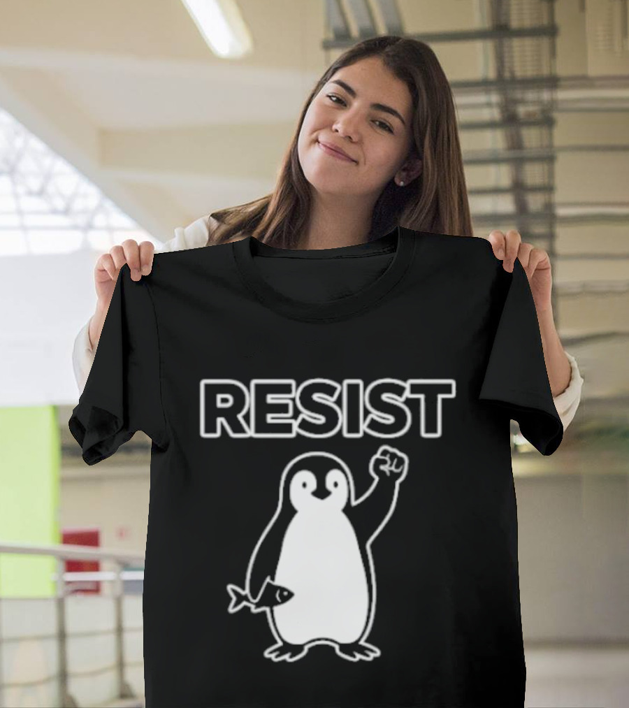 Penguin Resist Fist Fish Minnesota T-Shirt