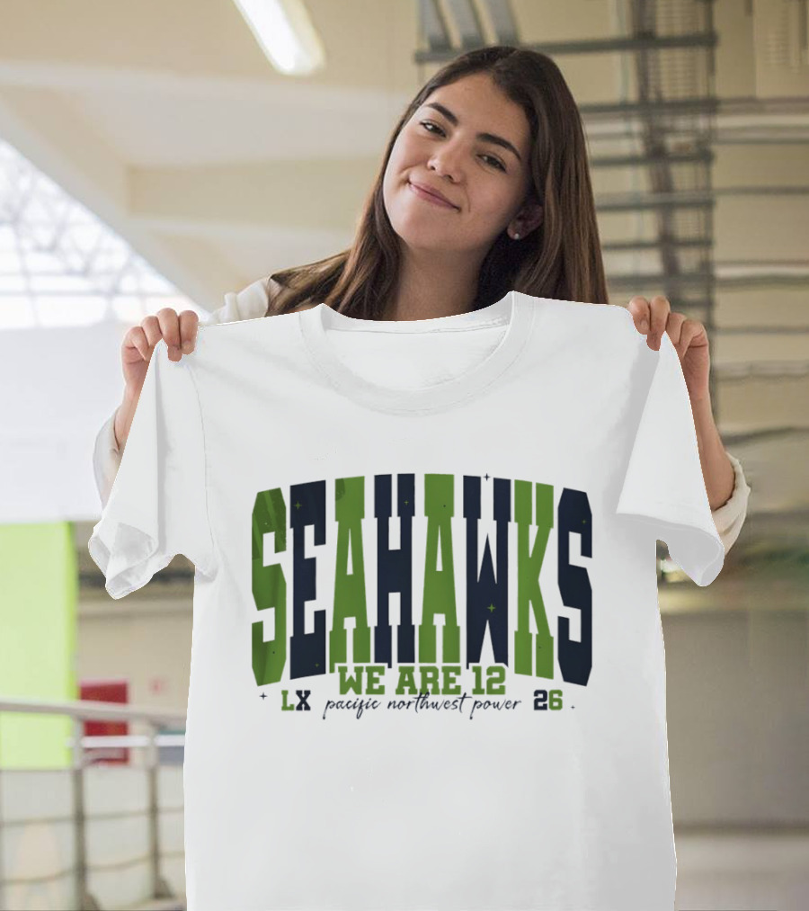 Seattle Seahawks We Are 12 Pacific Northwest Power 12th Man Fan Spirit 23 T-Shirt
