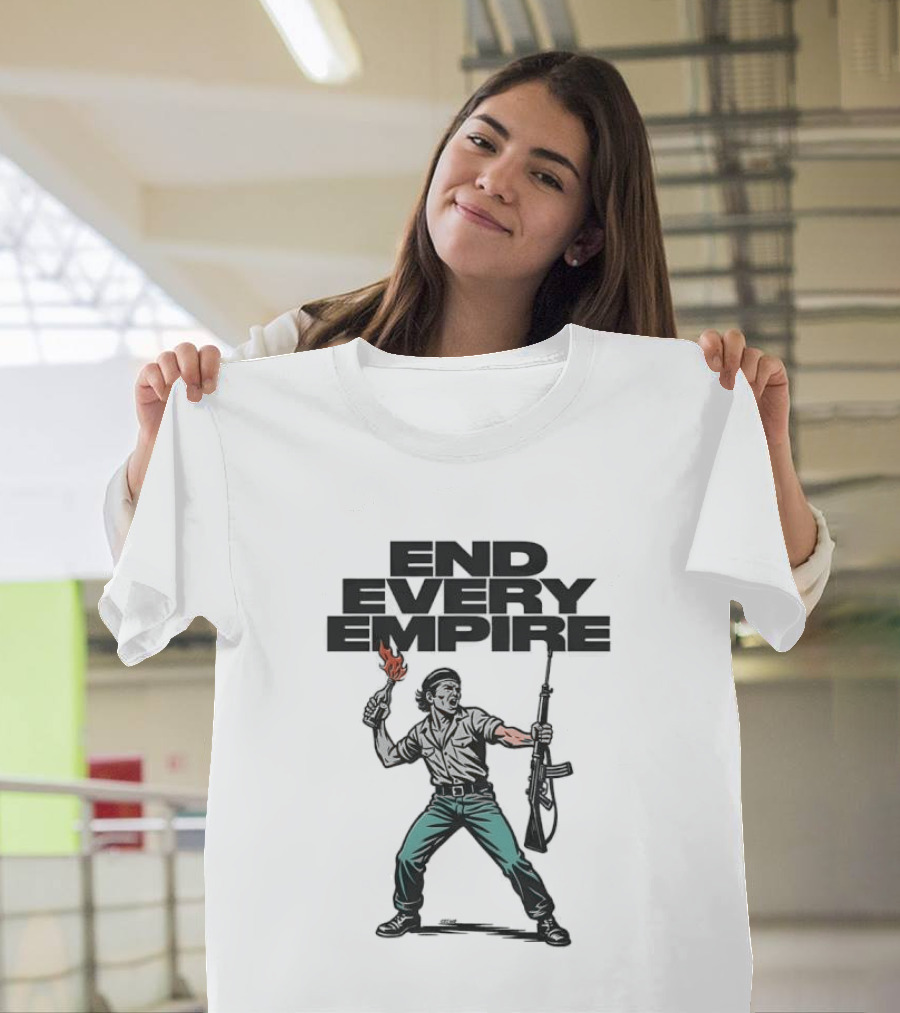 END EVERY EMPIRE Revolutionary Figure With Torch And Rifle T-Shirt