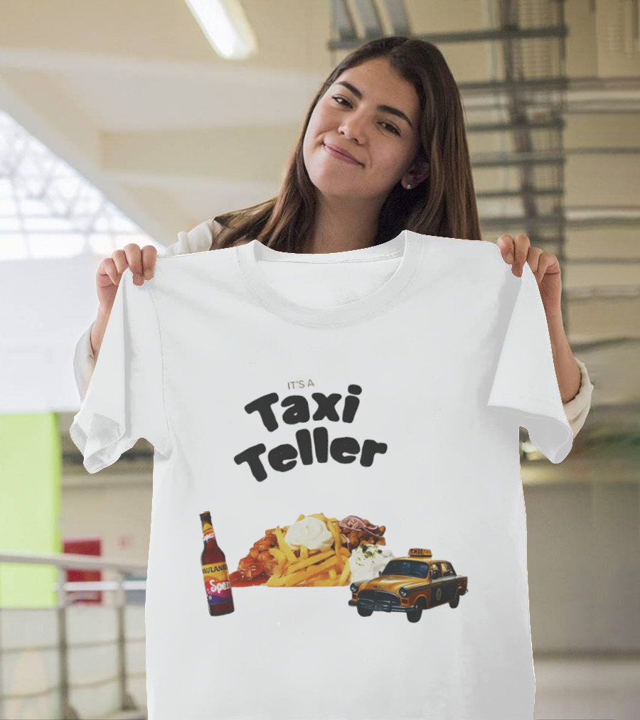 Kebab Fries Taxi Teller With Paulaner Spezi Car T-Shirt