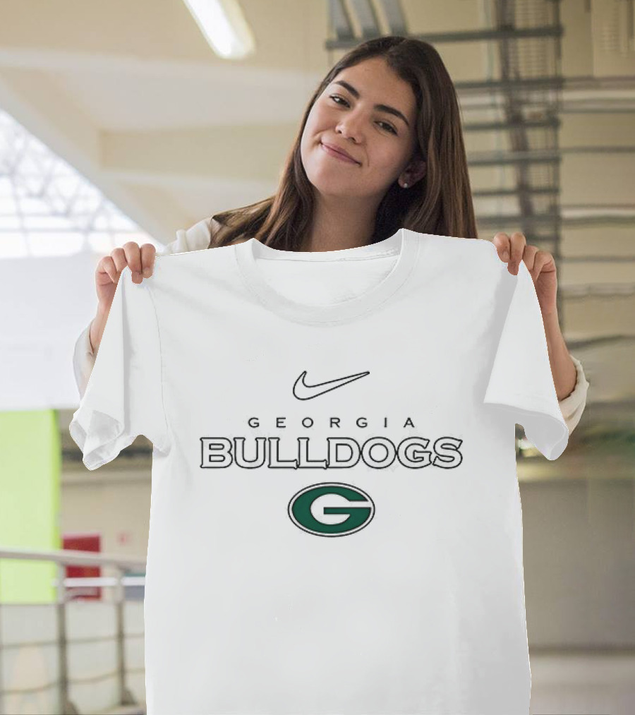 Nike Georgia Bulldogs Lucky St Patricks Day Green G T-Shirt