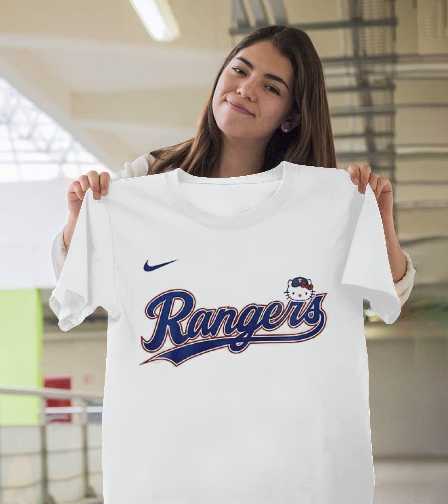 Texas Rangers Hello Kitty Collaboration Nike Rangers T-Shirt