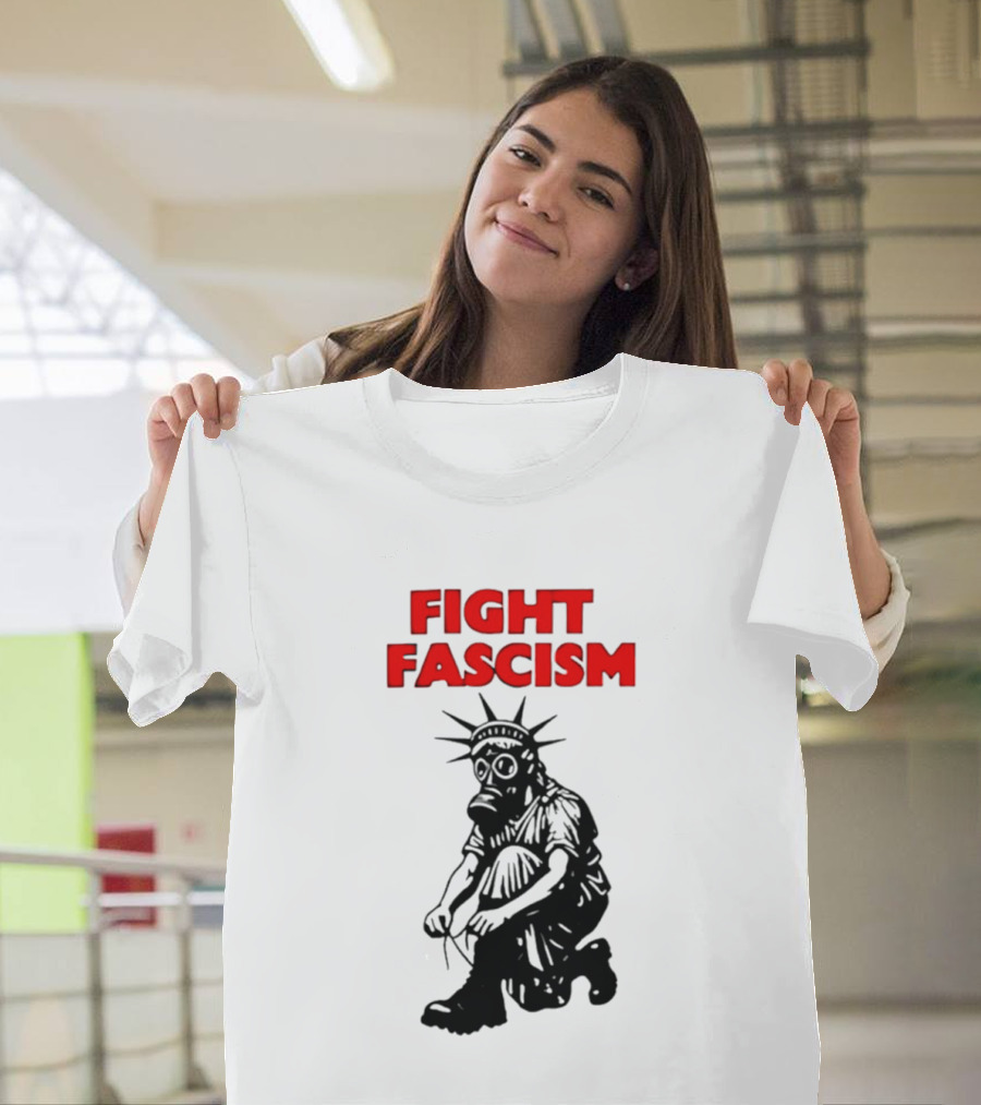 Fight Fascism Liberty Not Fascism Abolish ICE T-Shirt