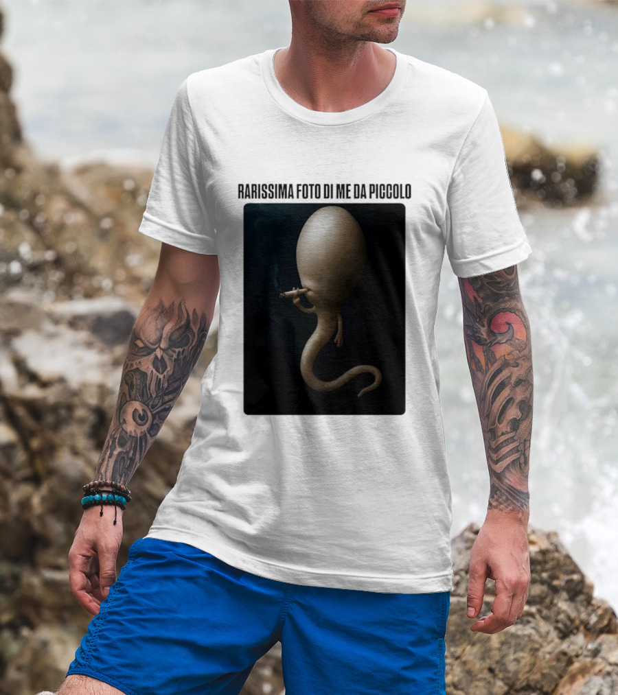 Rarissima Foto Di Me Da Piccolo Alieno Iconico Comico Divertente T-Shirt