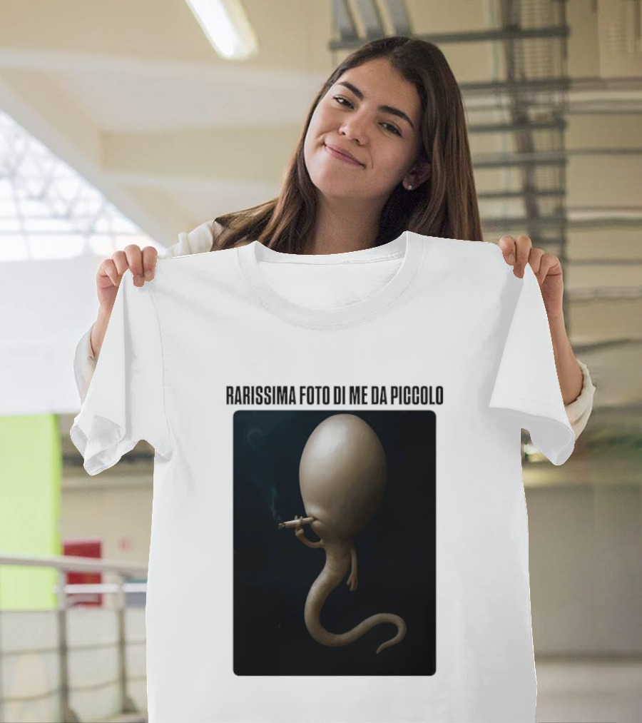 Rarissima Foto Di Me Da Piccolo Alieno Iconico Comico Divertente T-Shirt