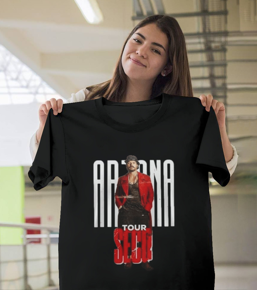 Arjona SECO Tour 2026 Red Jacket Black Hat T-Shirt