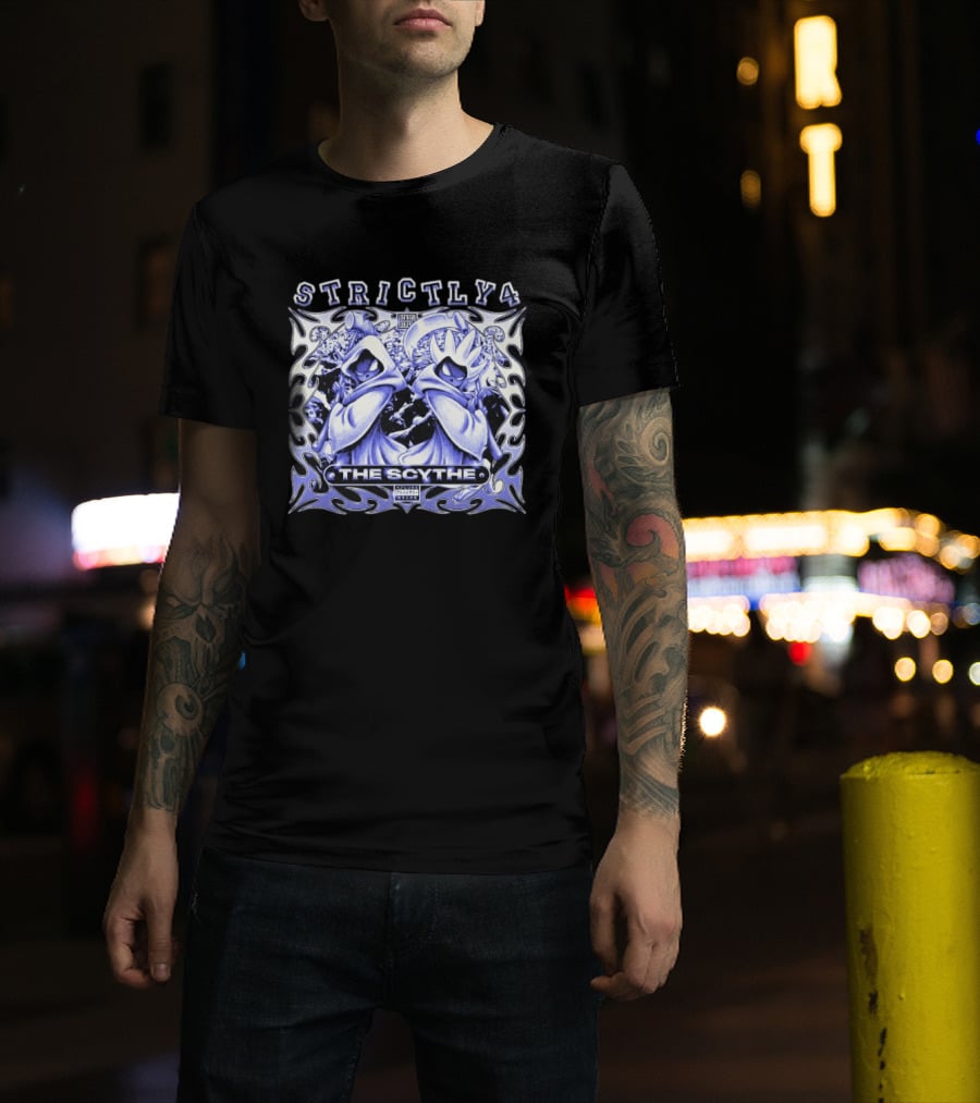 Strictly 4 The Scythe Denzel Curry Album Cover Ravens Banner T-Shirt