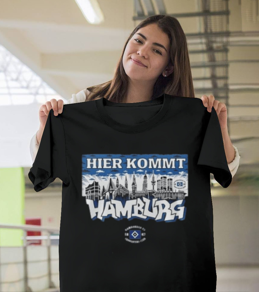 Hamburger SV Hier Kommt Hamburg 2026 Nur Der HSV Skyline T-Shirt