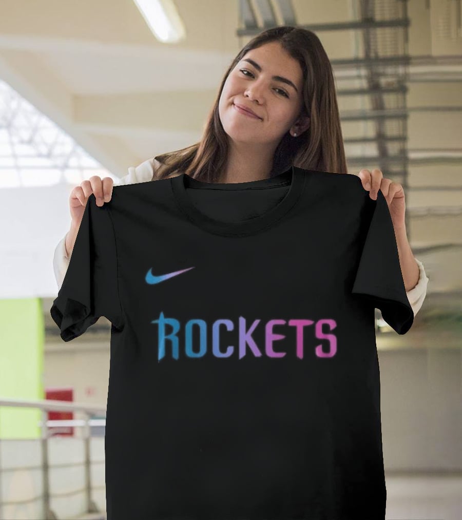 Nike Houston Rockets Cyberpunk T-Shirt