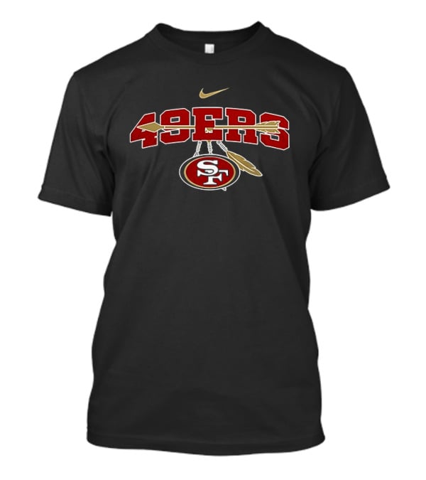 NIKE San Francisco 49ers Native American Heritage Month Arrow Football T-Shirt