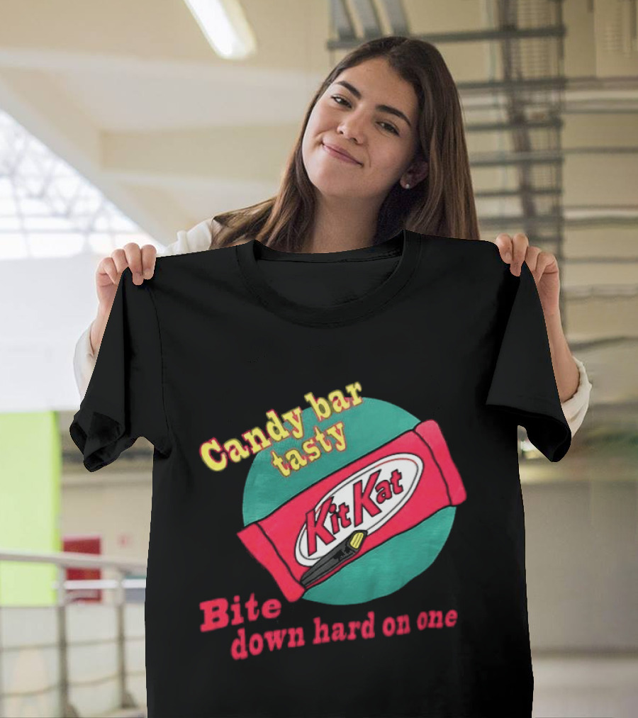 Candy Bar Tasty KitKat Bite Down Hard On One T-Shirt