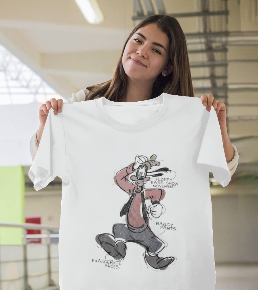 Goofy Floppy Ears Movement Baggy Pants Exaggerated Shoes T-Shirt