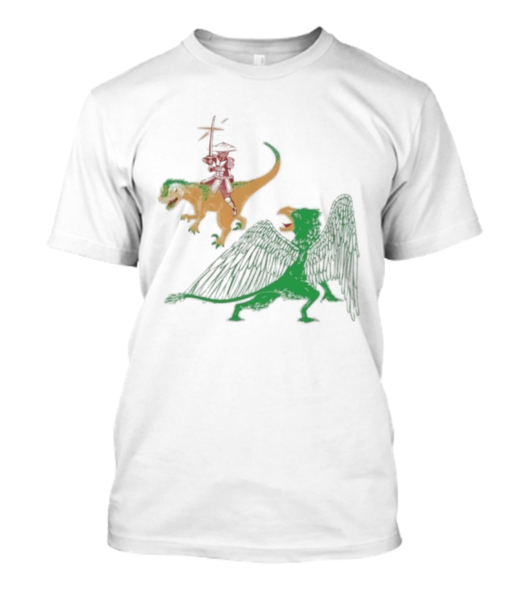 Jack Black Monster Tag Dinosaur And Griffin Fantasy T-Shirt
