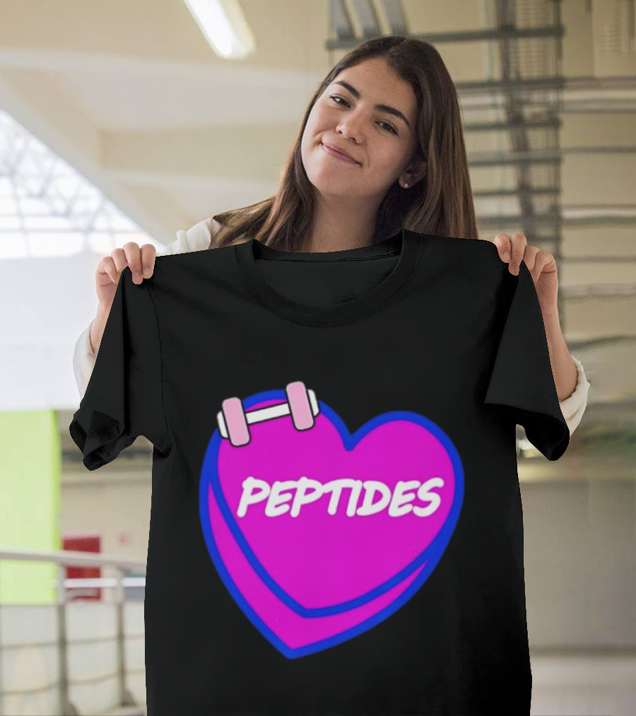 Valentines Day Sweet Hearts Love Peptides Candy Workout T-Shirt
