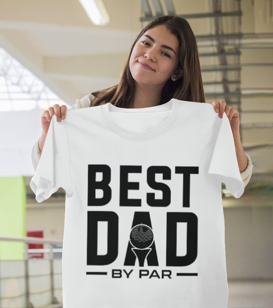 Best Dad By Par Modern Golf T-Shirt