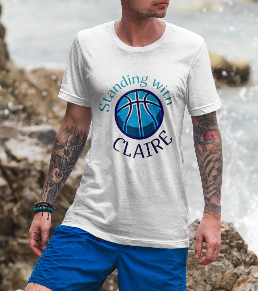 Standing With Claire Basketball Support T-Shirt