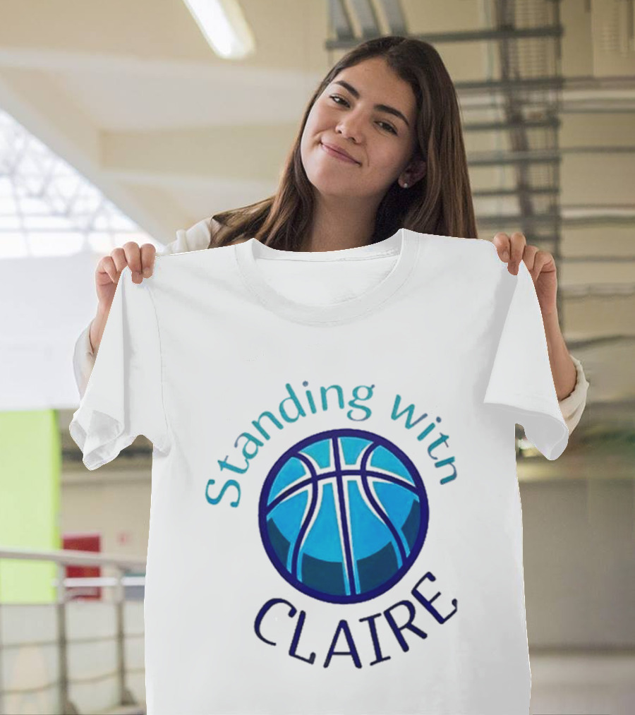 Standing With Claire Basketball Support T-Shirt