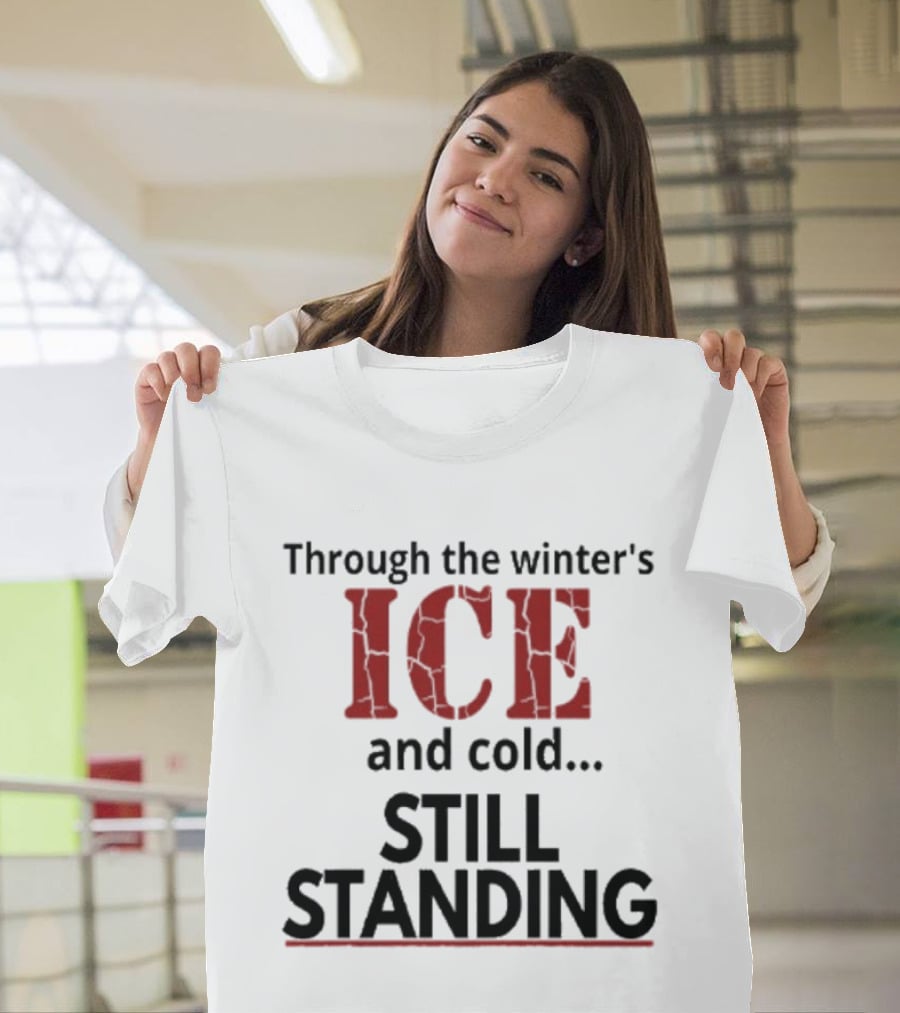 Through The Winter's ICE And Cold Still Standing Streets Of Minneapolis T-Shirt