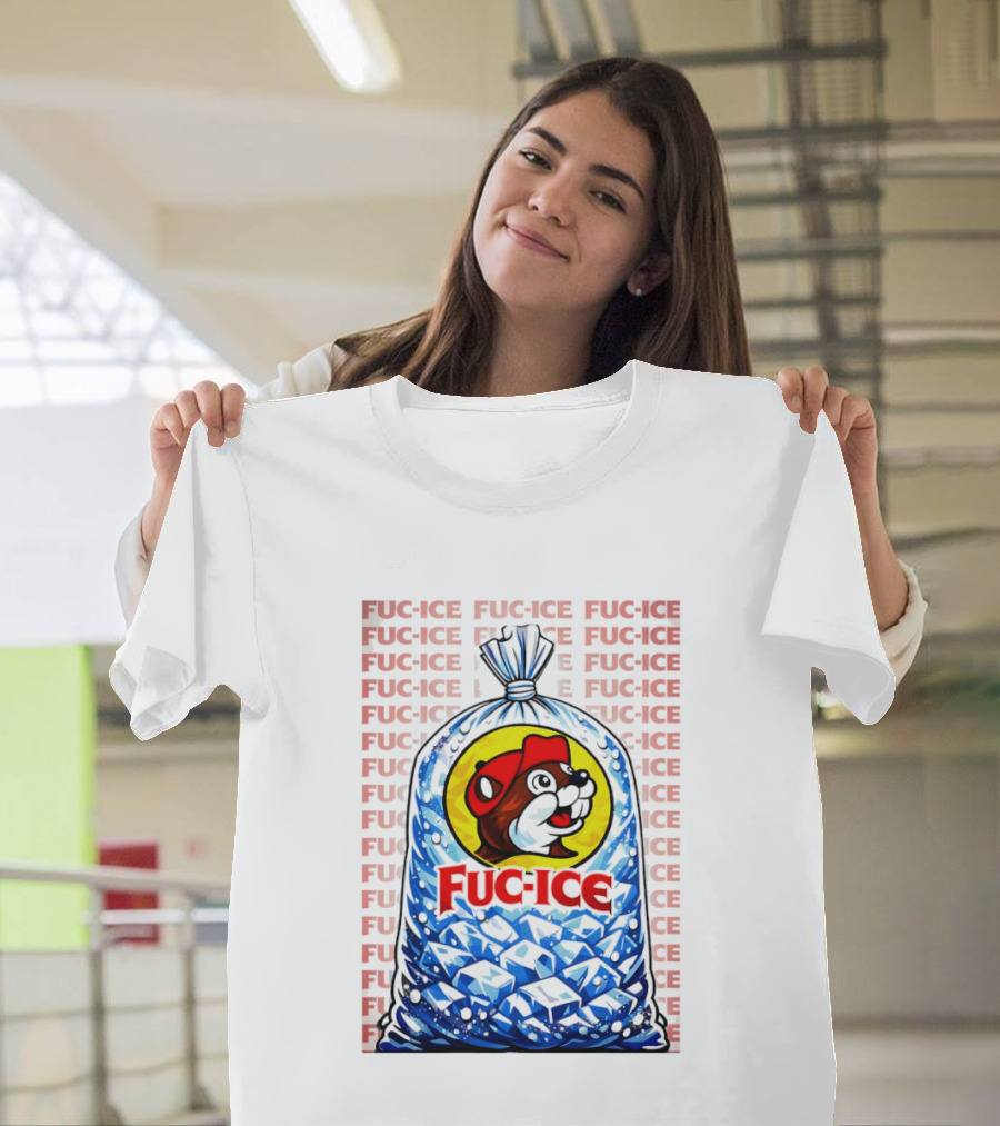 Buc Ee's Fuc Ice Parody Bag Of Ice T-Shirt