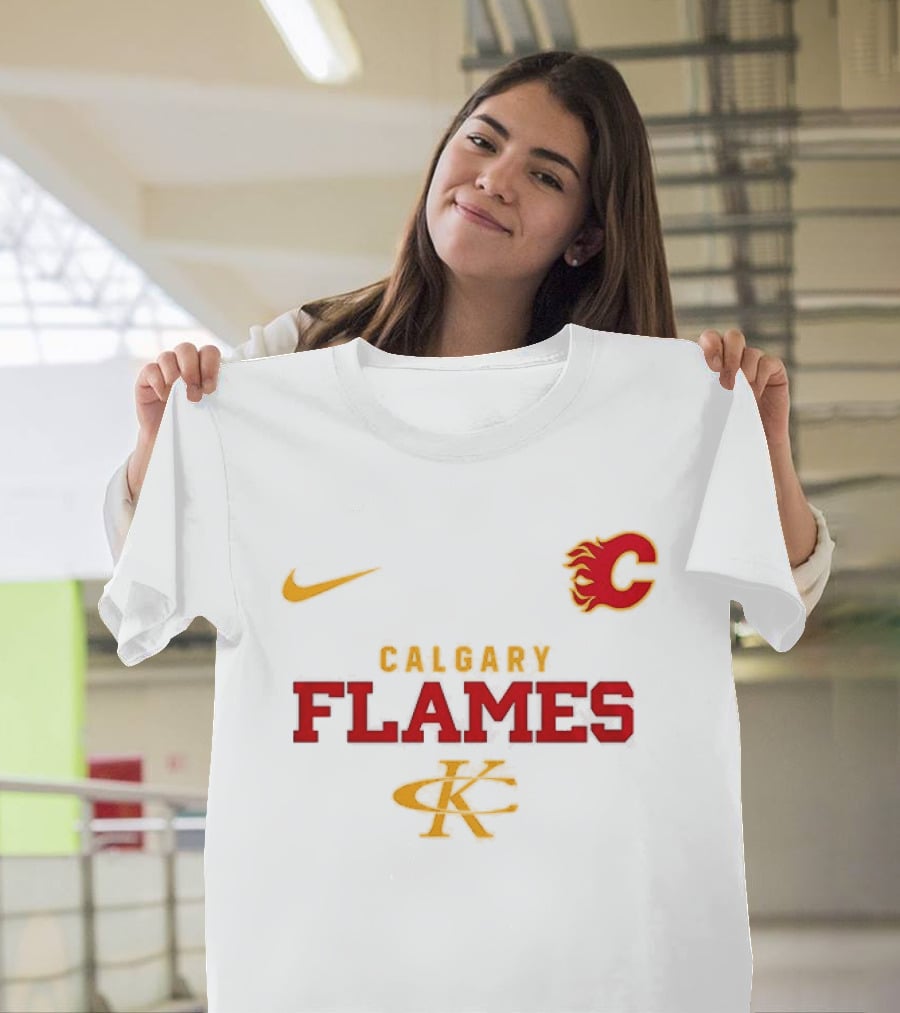 Calgary Flames Kenny Chesney No Shoes Nation Tour Nike Collaboration T-Shirt