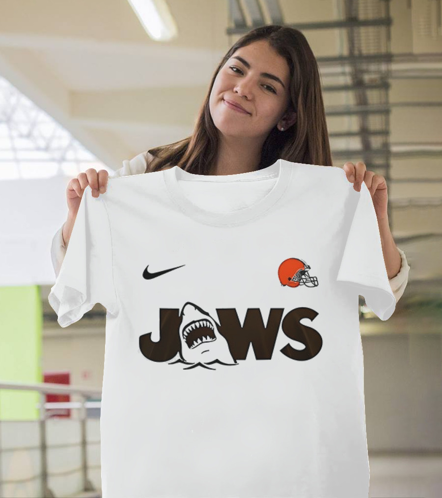 Nike Cleveland Browns Jaws 50th Anniversary Collection T-Shirt